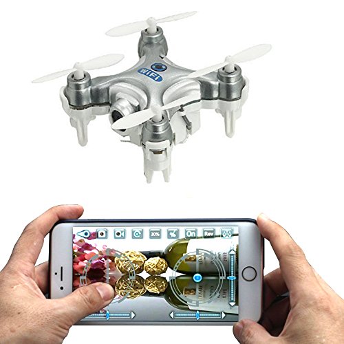 Gedeeltelijk Ecologie Woord oneCase Cheerson CX-10W 4CH 2.4GHz iOS / Android APP Wifi Romote Control RC  FPV Real Time Video Mini Quadcopter Helicopter Drone UFO with 0.3MP HD  Camera, 6 Axis Gyro - Silver